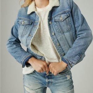 Lucky Brand Fur Lined Insulated Jean Jacket